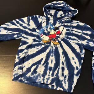 Disney Blue Tie-Dye Mickey Mouse Hoodie